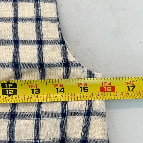 Madewell Embroidered Sunray Linen Blend Shirtdress A-Line Dress Check Size XS - Picture 12 of 13